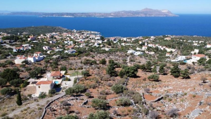 Kokkino Chorio Kreta, Kokkino Chorio: Fantastisches Grundstück mit Meerblick und Baugenehmigung zu verkaufen Grundstück kaufen